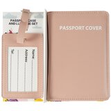 YESSS! Set futrole za pasoš i taga za kofer roze | ePonuda.com