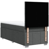  Krevet s oprugama i madracem tamnosivi 90 x 190 cm od tkanine | shoptok.hr