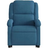 vidaXL Naslonjač na podizanje plavi baršunasti | shoptok.hr
