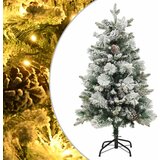  Božićno drvce sa snijegom i češerima 150 cm PVC i PE | shoptok.hr