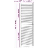  Vrata ormara 4 pcs Smeđa 170 x 59.5 x 2.1 cm Masivna borovina | shoptok.hr