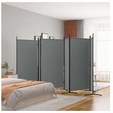  Paravan 6-delni antraciten 520x180 cm blago | Shoptok.si