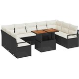  Sjedeća garnitura za vrt 10 kom. 9-Broj sjedala Crna i Krema | Eponuda.com
