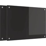  Kuhinjski zid 2 pcs Crna 70 x 50 cm Staklo otporno na udarce | Eponuda.com