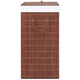  Košara za perilo iz bambusa 2-delna rjava 72 L, (20704837) | Shoptok.si