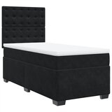 Maison Chic Box spring postelja - Vzmetna postelja z vzmetnico črn 90x190 cm žamet SL23237, (21880455) | Shoptok.si