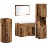  Komplet pohištva za kopalnico 5 pcs Rjava Konstruiran les, (5000233175) | Shoptok.si
