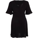 Trendyol Curve Plus Size Dress - Black - A-line Cene