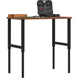 vidaXL Delovna miza tm.rjava 100x60x(71,5-98) cm hrastovina pravokotna | Shoptok.si