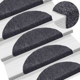 vidaXL Samolepilne preproge za stopnice 15 kosov 56x17x3cm temno sive Cene