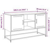 TV ormarić boja senfa 100 5 x 39 x 60 5 cm čelični | shoptok.hr