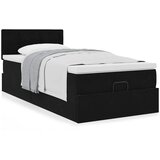  Otomanski okvir kreveta s madraca crni 80x200cm baršunasti | shoptok.hr