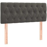  box spring s madracem LED tamnosivi 120 x 190 cm baršun | shoptok.hr
