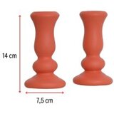 WALLXPERT set ukrasnih predmeta (2 komada) figure candle orange | ePonuda.com