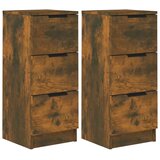  Komode 2 kom boja dimljenog hrasta 30x30x70cm konstruirano drvo | shoptok.hr