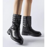 Gemre Black ankle boots with quilted upper Bluffs | shoptok.hr