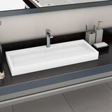  Umivaonik od lijevanih minerala/mramora 120 x 46 x 11 cm bijeli | shoptok.hr