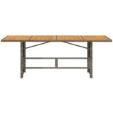  Vrtni stol s pločom od drva bagrema sivi 190x80x74 cm poliratan | shoptok.hr