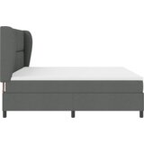  Krevet s podnom oprugom i madracem tamnosiva 200x200 cm tkanina | shoptok.hr