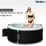 Beneo Prenosni napihljivi bazen spa z mehurčki za 6 oseb Siva | Shoptok.si