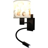 Brilagi LED Flex. lampa BOBO 1xE27/25W/230V + LED/3W crna/bela/sa motivom životinja | Eponuda.com