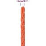  Radno uže narančasto 8 mm 50 m od polipropilena | shoptok.hr
