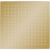  Glava za tuš od nehrđajućeg čelika 25 x 25 cm četvrtasta zlatna | shoptok.hr