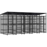  kavez za pse s krovom čelični 9,22 m² | Eponuda.ba