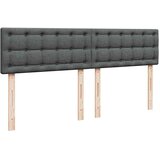 vidaXL Otomanski krevet s madracem i LED tamnosivi 160x200cm tkanine | shoptok.hr