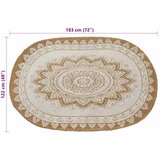  Tepisi za područja Prirodna boja s bijelim otiskom 122 x 183 cm | shoptok.hr