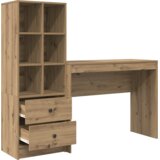 vidaXL Stol s pohranom Umjetni hrast Konstruirano drvo | shoptok.hr