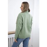 Kesi Turtleneck sweater dark mint | shoptok.hr