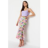 Trendyol Skirt - White - Midi Cene