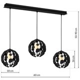  Luster na sajli GAIA 3xE27/60W/230V crna/smeđa | Eponuda.com