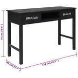  Konzolni stol crni 110 x 45 x 76 cm drveni | Eponuda.com