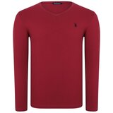Dewberry FIVE SET T8587 V COLLAR MEN'S SWEATSHIRT-BLACK-LACİVERT-WHITE-BORDO-ANTHRACITIS | Shoptok.si