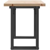  Stolić za kavu O-oblika 110x40x45,5 cm od borovine i čelik | shoptok.hr