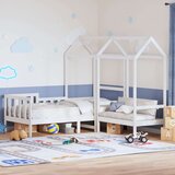  Dnevni krevet i klupa s krovom bez madraca bijeli 80x200 cm - Bijela 80 x 200 cm | shoptok.hr