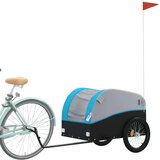  Kolesarska tovorna prikolica črna in modra 45 kg žele | Shoptok.si