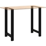  Noge za barski stol Crne 2 kom 60 x (100-101) cm Čelične | shoptok.hr