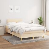 The Living Store Box spring postelja z vzmetnico krem 120x200 cm blago - Box Spring Postelja, (21513200) Cene