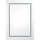  LED kupaonski ormarić s ogledalom sjajni bijeli 50 x 13 x 70 cm | shoptok.hr