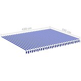  Zamjenska tkanina za tendu plavo-bijela 4,5 x 3,5 m | Eponuda.ba
