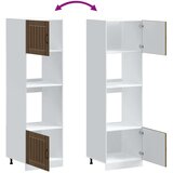  Omarice za pečico 2 kosa Kalmar rjavi hrast inženirski les, (22010304) | Shoptok.si