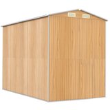  Vrtno spremište svjetlosmeđe 192x274x223 cm pocinčani čelik | shoptok.hr