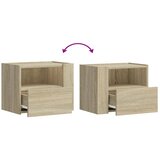  Zidni noćni ormarići 2 kom boja hrasta sonome 45x30x35 cm | shoptok.hr