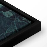  Slika - Oriental Pattern Carpet: Emerald Ornaments and Worn Patterns 60x40 U crnom drvenom okviru | shoptok.hr