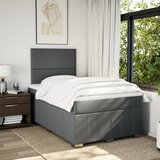  Krevet box spring s madracem tamnosivi 120 x 190 cm tkanina | shoptok.hr