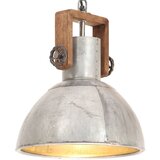 vidaXL Industrijska viseča svetilka 25 W srebrna okrogla 30 cm E27, (21643827) Cene