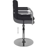 vidaXL Jedilni stol črno blago, (20939982) | Shoptok.si